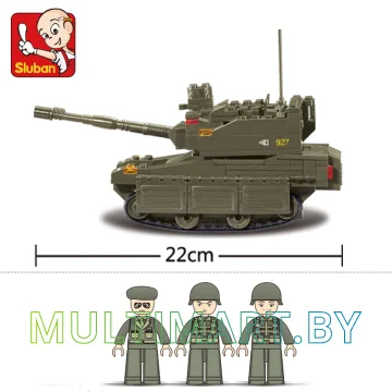 Конструктор Sluban M38-B0285 Танк Леопард (224 детали) картинка 4